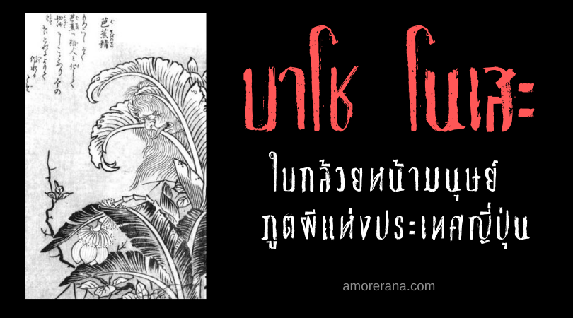บาโช โนเสะ (Bashō no sei) ใบกล้วยหน้ามนุษย์ ภูตผีแห่งประเทศญี่ปุ่น